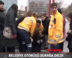 Durağa dalan otobüs 3 kişiyi yaraladı