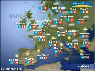 Previsión del tiempo para el viernes 4 de enero