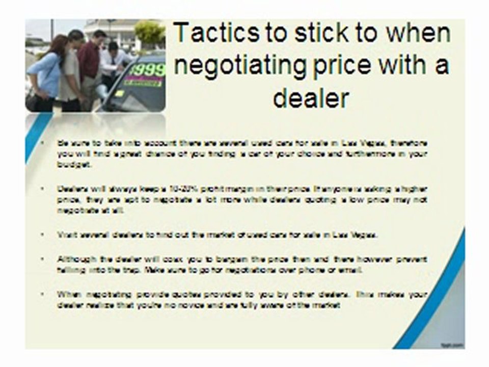 Tips To Follow When Negotiating Price With A Auto Dealer