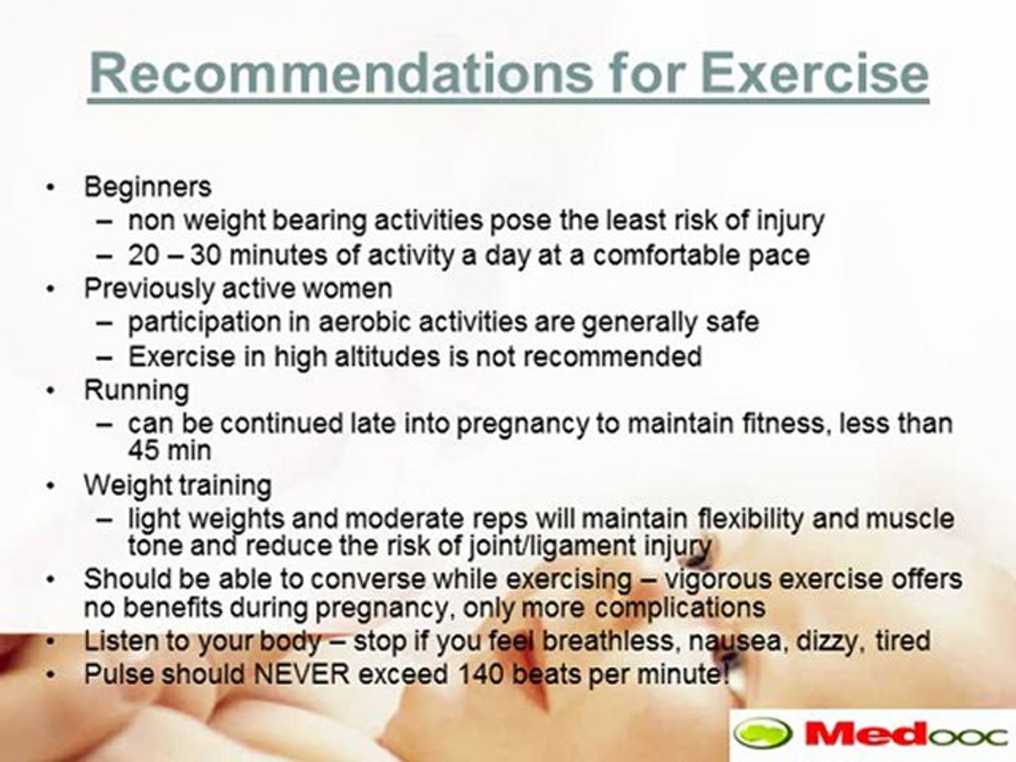 precautions  during pregnancy