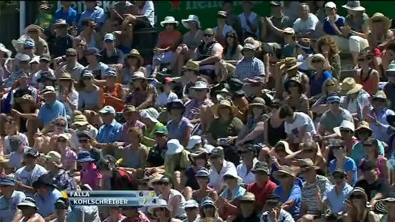 Auckland: Kohlschreiber mit Mühe weiter