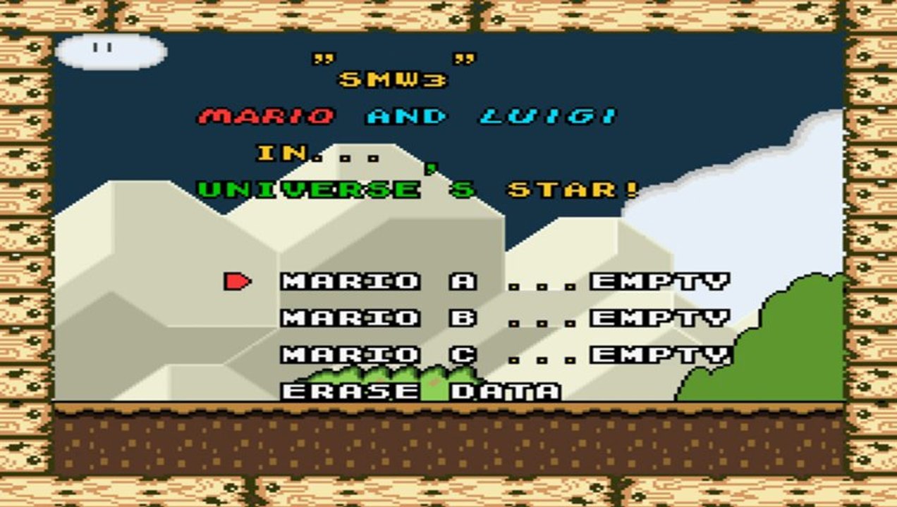 Série "Mini Hacks" Episode 1 Smw3 Mario and Luigi in Universe's Star