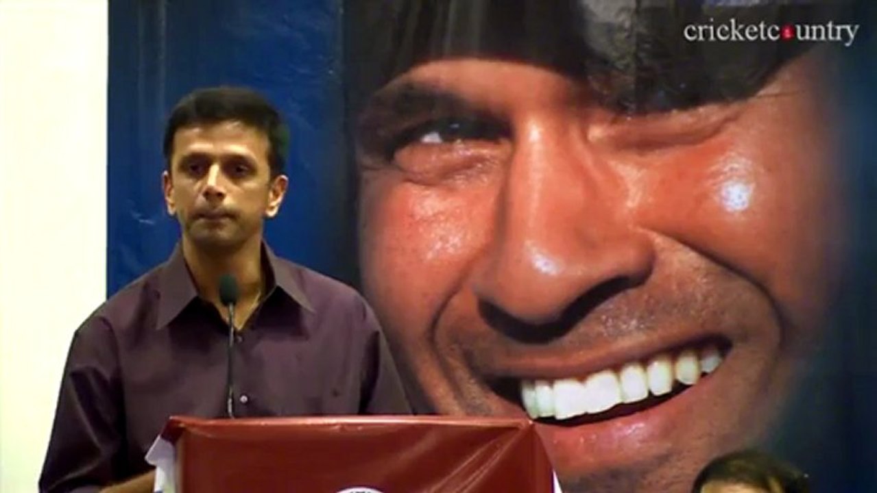 Sachin Tendulkar has inspired a whole generation of players, says Rahul Dravid.mp4