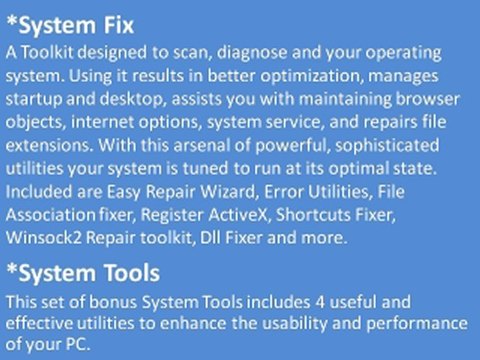 Fix windows errors and optimize your pc