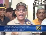 Trabajadores de la Gobernación del Zulia exigen pago de utilidades y respeto a la inamovilidad laboral