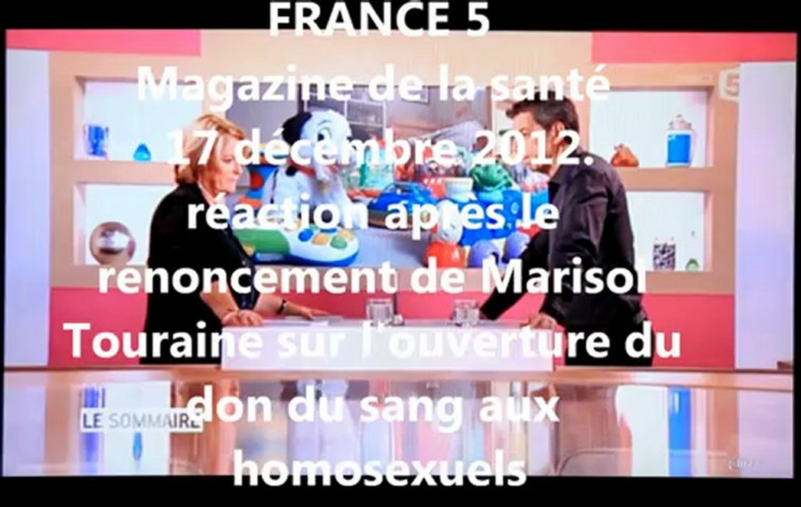 le don du sang des homos dans le magazine de la santé