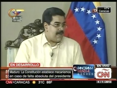 Maduro: Si Chávez no puede juramentarse el 10 de enero ante la Asamblea, lo haría después ante el TSJ