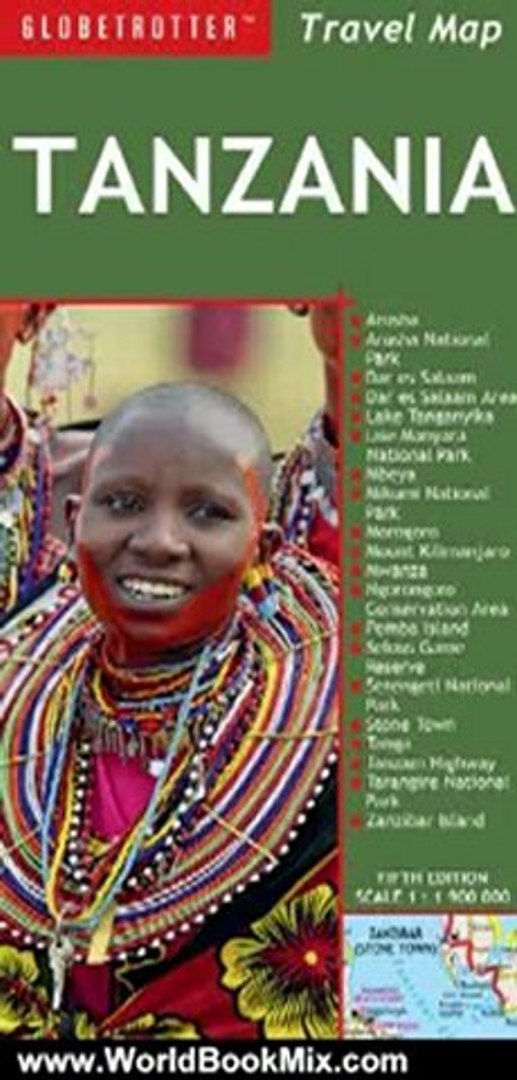 ⁣World Book Review: Tanzania Travel Map, 5th (Globetrotter Travel Map) by Globetrotter