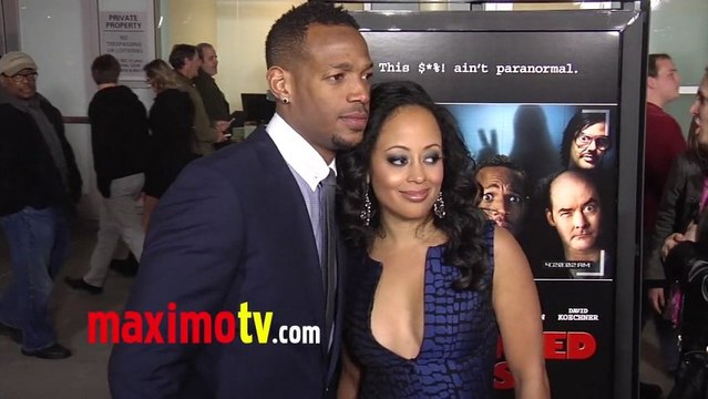 Marlon Wayans and Essence Artkins A Haunted House Premiere Red Carpet ARRIVALS January 2013