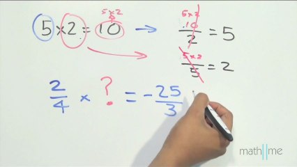 Obtener un factor de una multiplicación de fracciones
