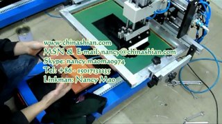 Desktop pneumatic-driven screen printing machine