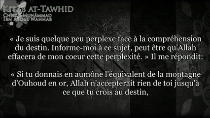 kitab tawhid - ch60 Concernant ceux qui renient le destin