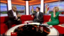 John Amaechi been diagnosed with pneumonia and greatful for the NHS (BBC One interview)