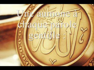 Gagne une aumône, à chaque gentille paroles. - islam