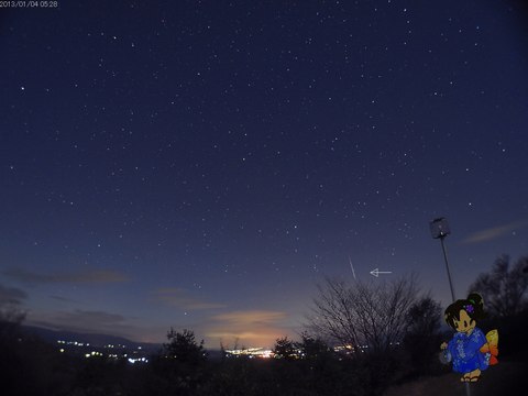 Quadrantid meteor shower 20130103 HD しぶんぎ座流星群