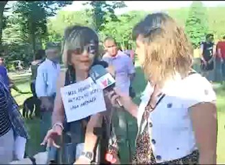 Manifestación de perros en el parque de Artaza, en Leioa