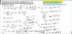 Fisica movimiento oscilatorio mvas calcular velocidad en un punto