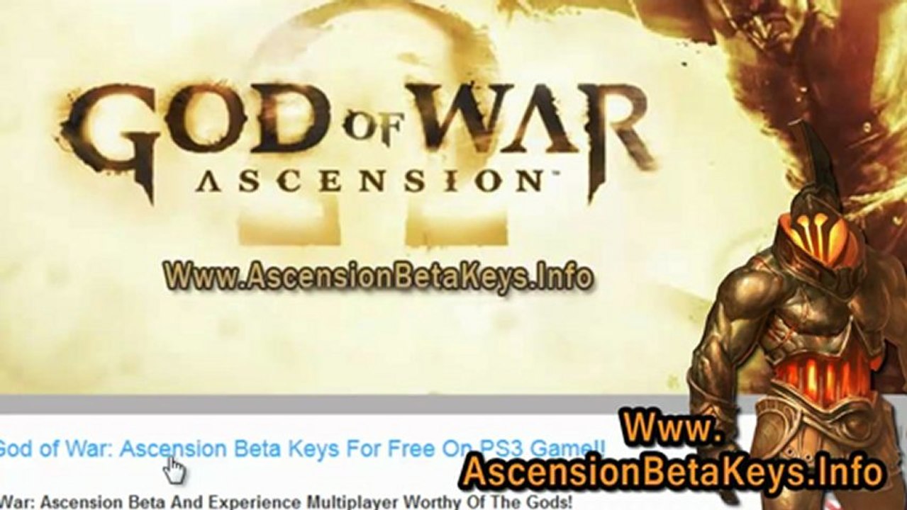 How to Get God of War: Ascension Beta Keys For Free! - Tutorial