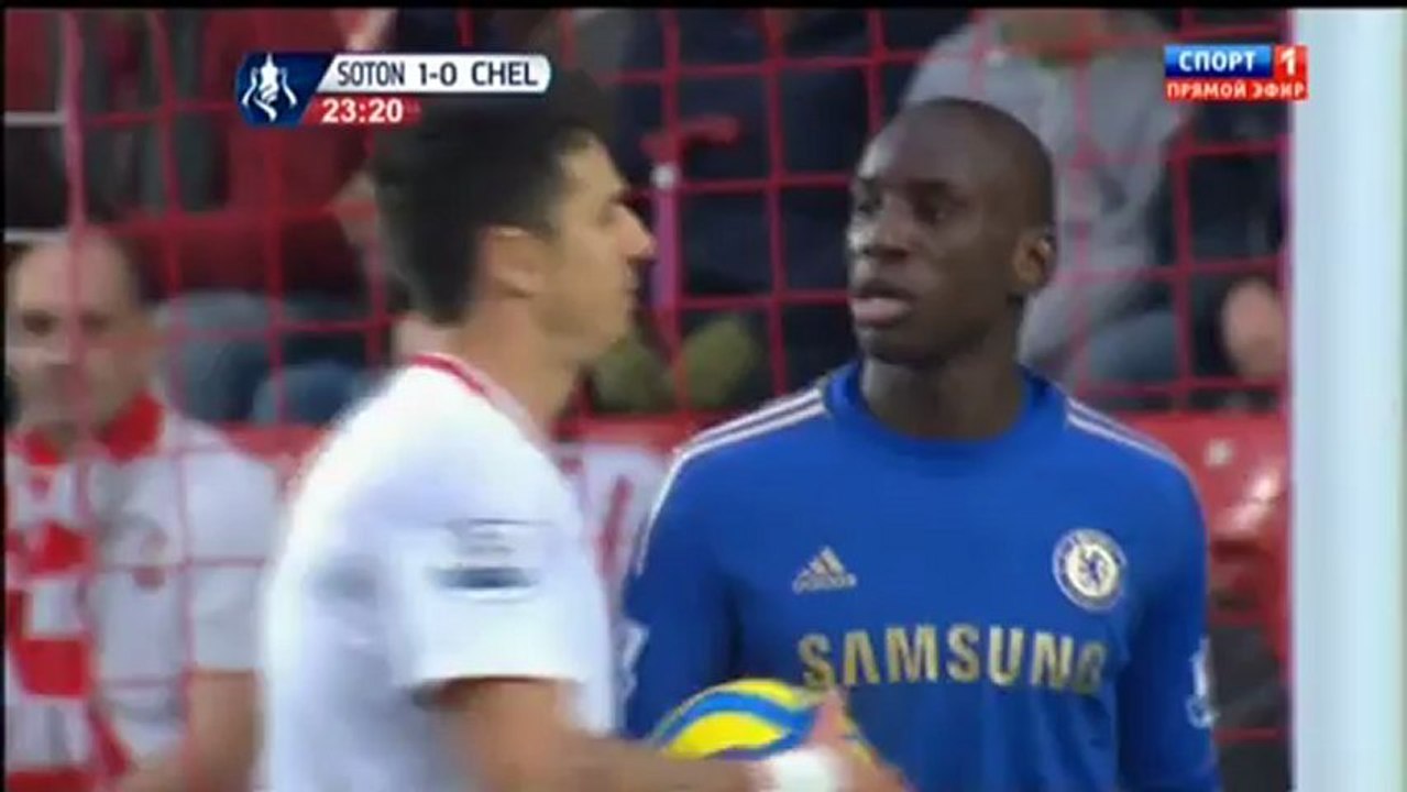 Футбол. Кубок Англии 2012-13. 1-32 финала.  Саутгемптон - Челси.1 тайм