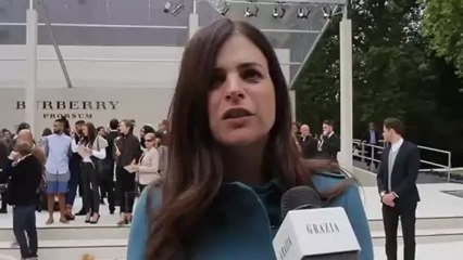 Julia Restoin Roitfeld Interview at London Fashion Week's Burberry Show I GRAZIA