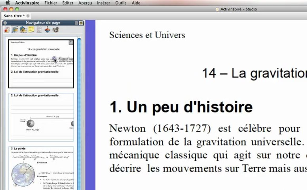 ActivInspire : comment copier un cours vers un paperboard