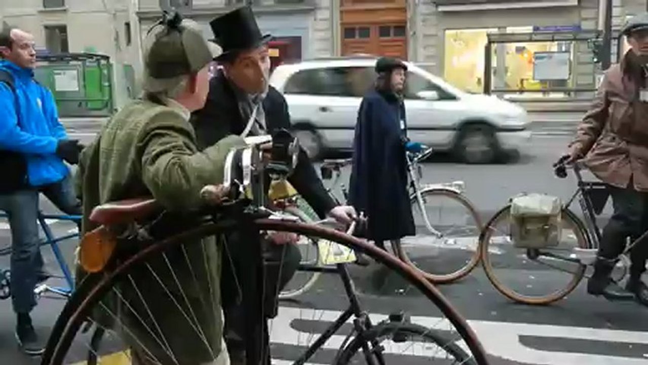 Grand Bi à la traversée de PARIS 06/01/13 Velo Vintage @ Gogo