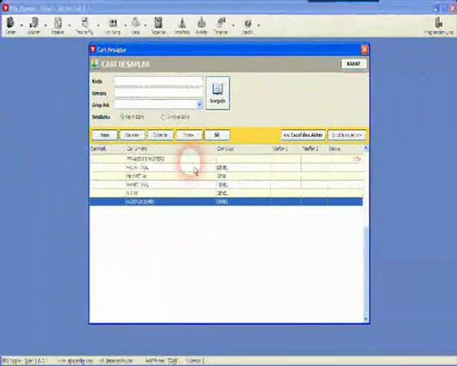 EBS Barkodlu satış programına cari eklemek