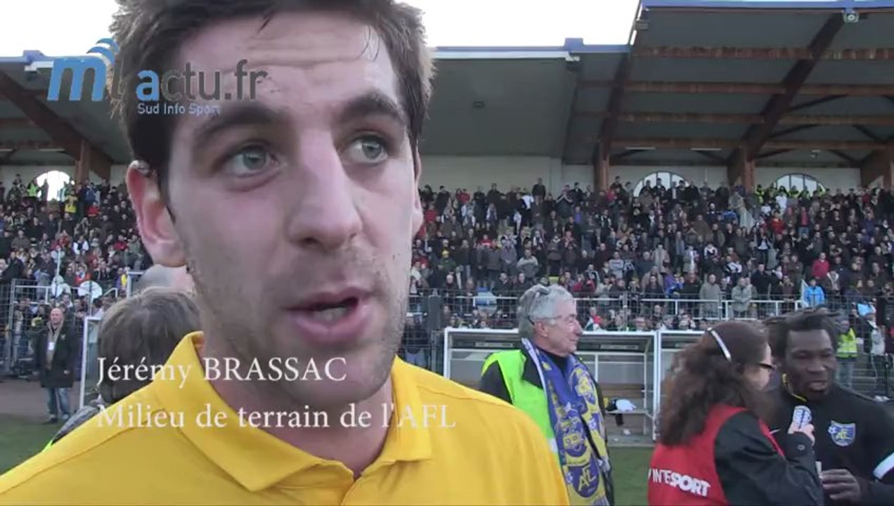 Jérémy Brassac milieu de terrain de Mende Avenir Foot Lozère (AFL) Petit Poucet de la Coupe de France 2013