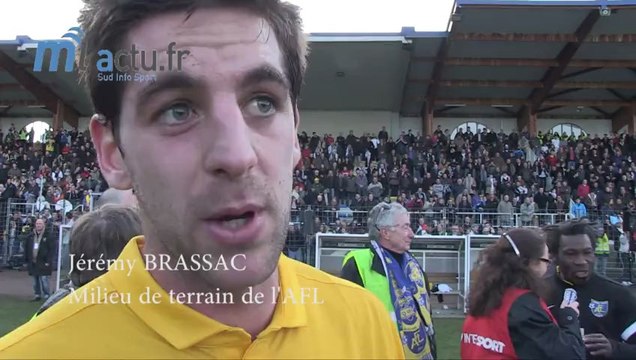 Jérémy Brassac milieu de terrain de Mende Avenir Foot Lozère (AFL) Petit Poucet de la Coupe de France 2013