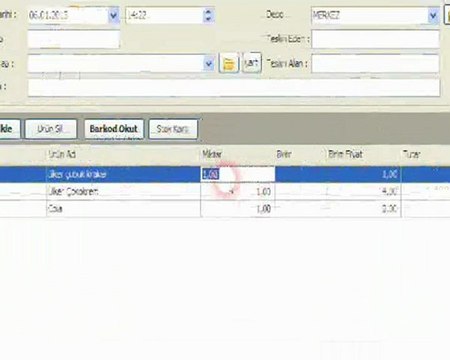 EBS Barkodlu satış programı , Stok sayımının yapılması.