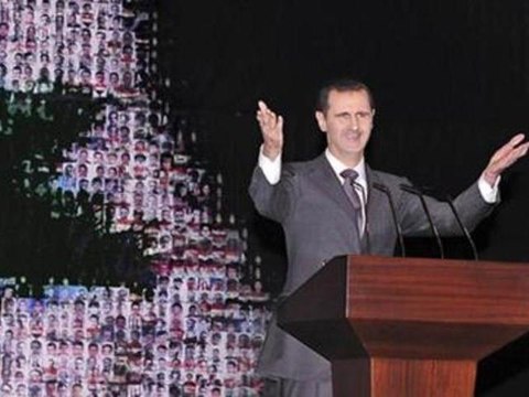 Opponents condemn Assad speech