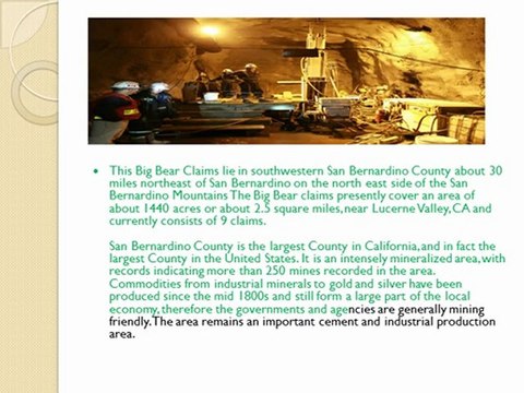 Black Hawk Mines - The Big Bear Gold Claims
