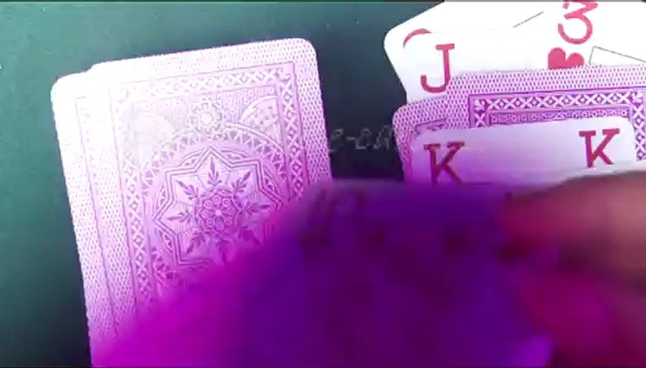 POKER-PLAYING-CARDS--Modiano Cristallo-Purple--Marked-cards