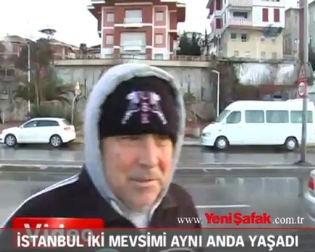 İstanbul iki mevsimi bir arada yaşıyor