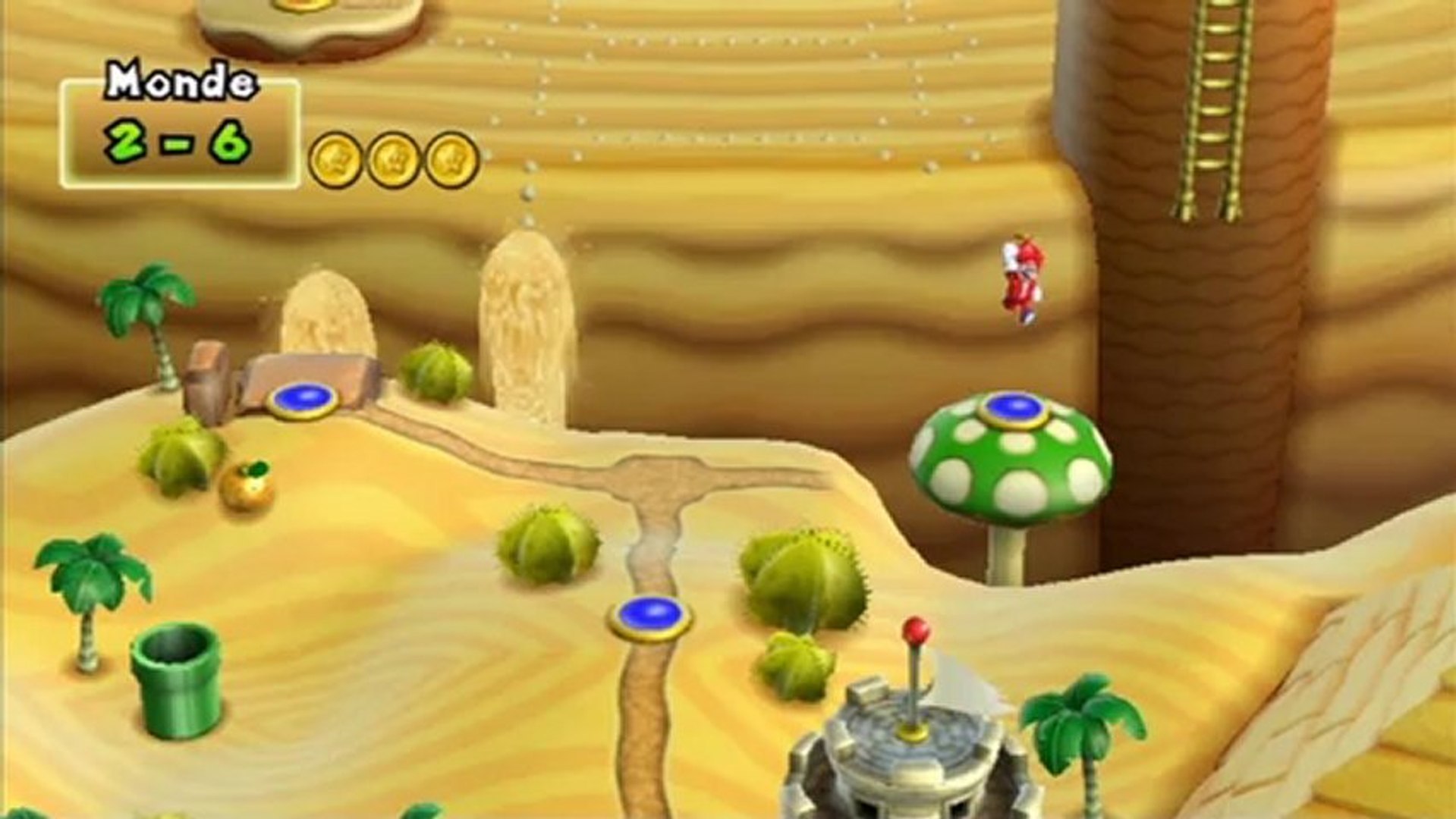 New Super Mario Bros. Wii - Monde 2 : Niveau 2-6 - Vidéo Dailymotion