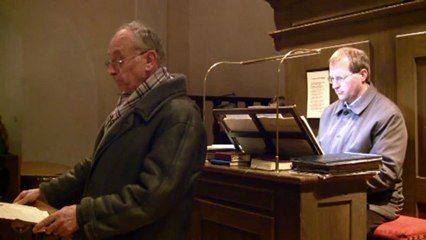 Herr Josef Erb singt beim Dankgottesdiest in Zell / Ybbs