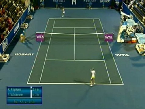 Schiavone vs Flipkens - WTA Hobart 2013 - 1° Turno - Livetennis.it