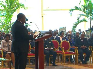 Présentation des voeux du corps diplomatique au couple présidentiel