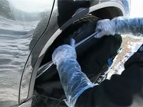 POLAIRE SHOW'7: 4x4 utilitaire camping-car Textil Snow Chain fiting - Chaine à neige textile 4x4 utilitaire camping-car montage