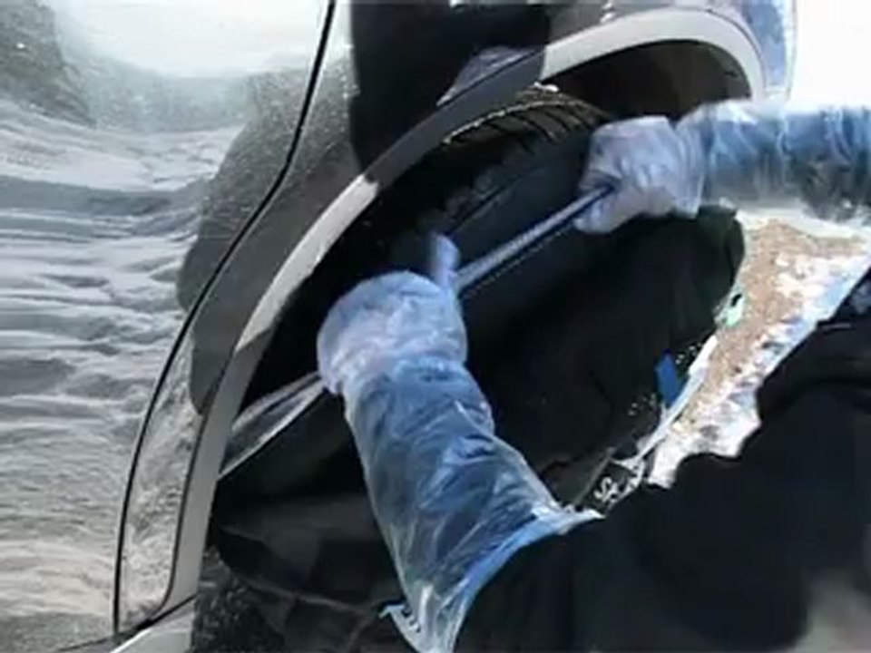 POLAIRE SHOW'7:  4x4 utilitaire camping-car Textil Snow Chain fiting  - Chaine à neige textile 4x4 utilitaire camping-car montage