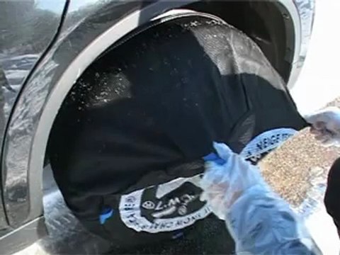 POLAIRE SHOW'7: 4x4 utilitaire camping-car Textil Snow Chain removing - Chaine à neige textile 4x4 utilitaire camping-car démontage