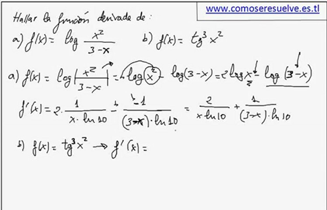 Derivada De 3 Elevado A X