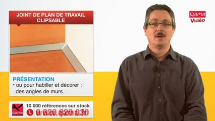 Joint pour plan de travail clipsable, par QAMA