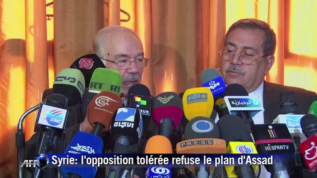 Syrie: l'opposition tolérée refuse le plan de Bachar al-Assad