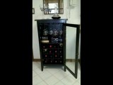 Winsome Wood Wine Cabinet with Glass Door, Espresso
