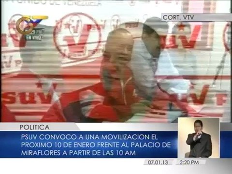 Psuv hará gran concentración de seguidores de Chávez el 10 de enero en Caracas