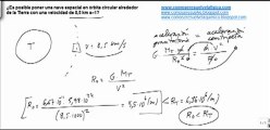 Fisica satelites artificiales comprobar si es posible poner en orbita