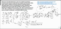 Fisica ley gravitacion universal calcular masa relativa de Marte