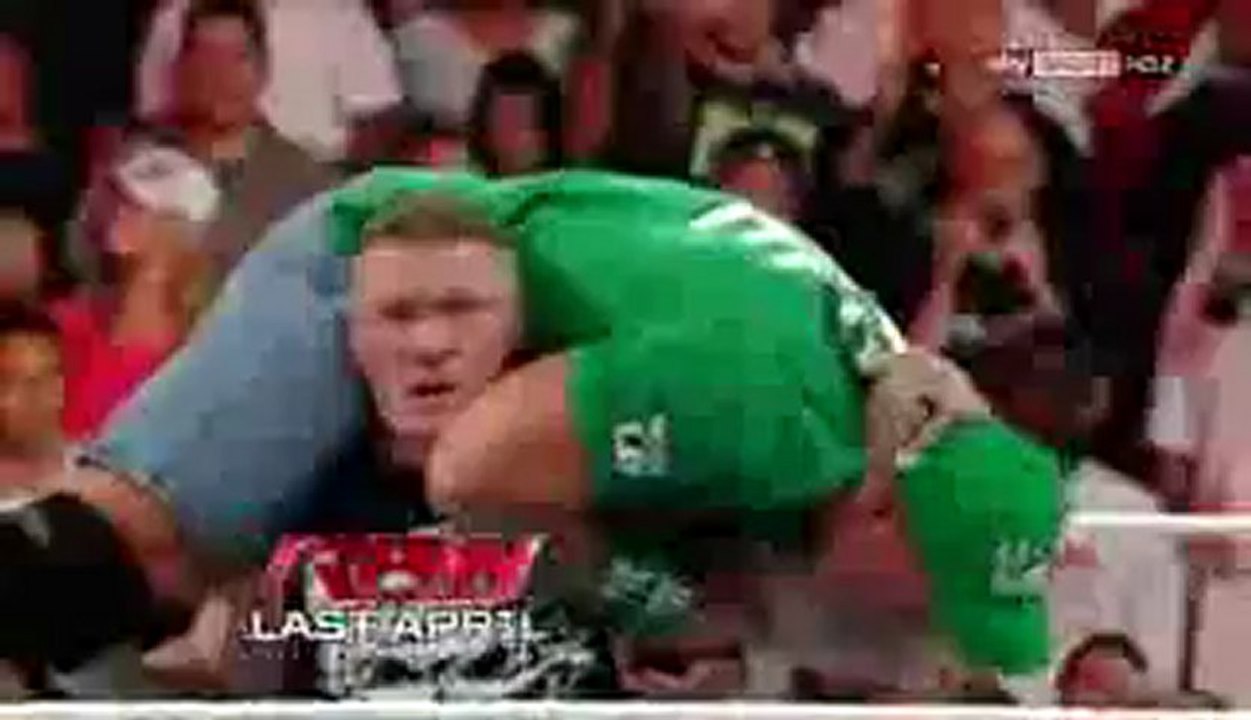 Brock Lesnar Returns and Attacks John Cena