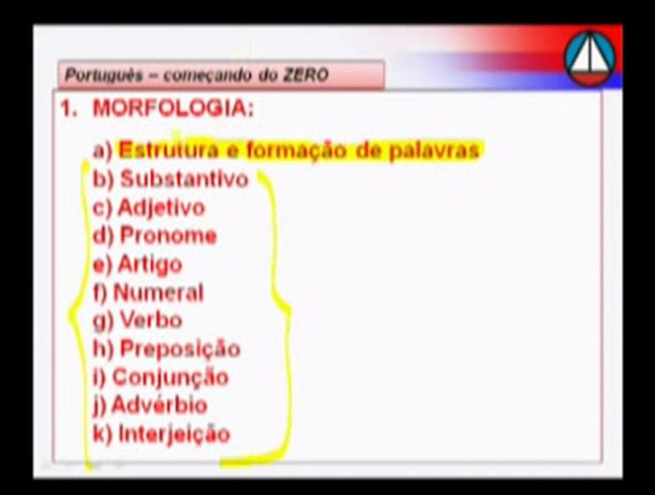 Aula 01.1  Nocoes essenciais em morfologia - sobre os substantivos